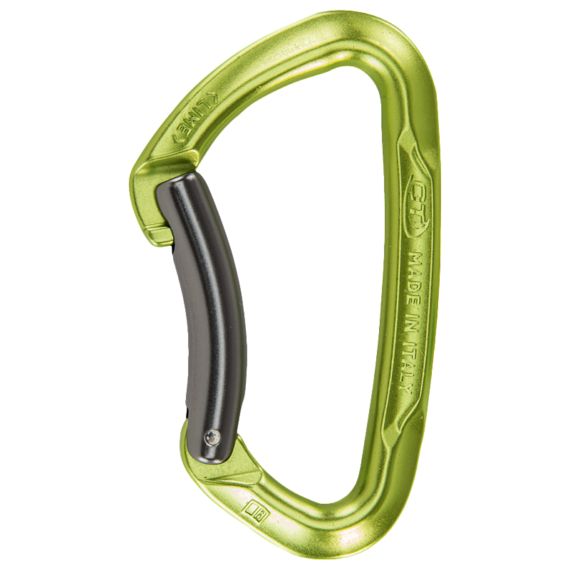 CT- CLIMBING TECHNOLOGY - ALUDESIGN - MOSCHETTONE LIME LEVA CURVA  2C45700Z