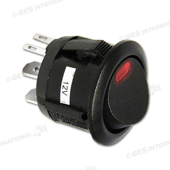 INTERRUTORE 12V LED  ROSSO