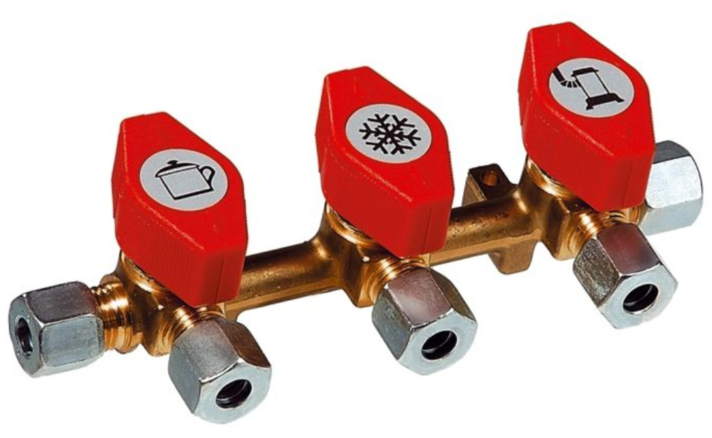 DIMATEC - RUBINETTO 3 VIE GAS - 015VK3Y