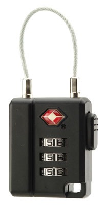 RELAGS - LUCCHETTO A CAVO CON TSA NERO 055680