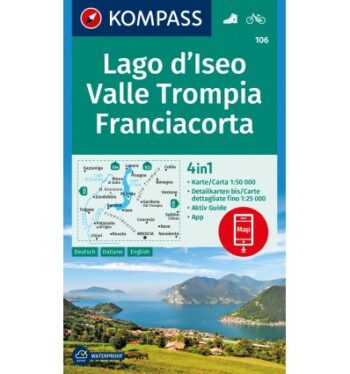 KOMPASS - LAGO D ISEO VALTROMPIA FRANCIACORTA 4 IN 1 106