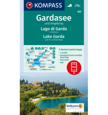 LAGO DI GARDA KOMPASS 3 CARTINE  - 697