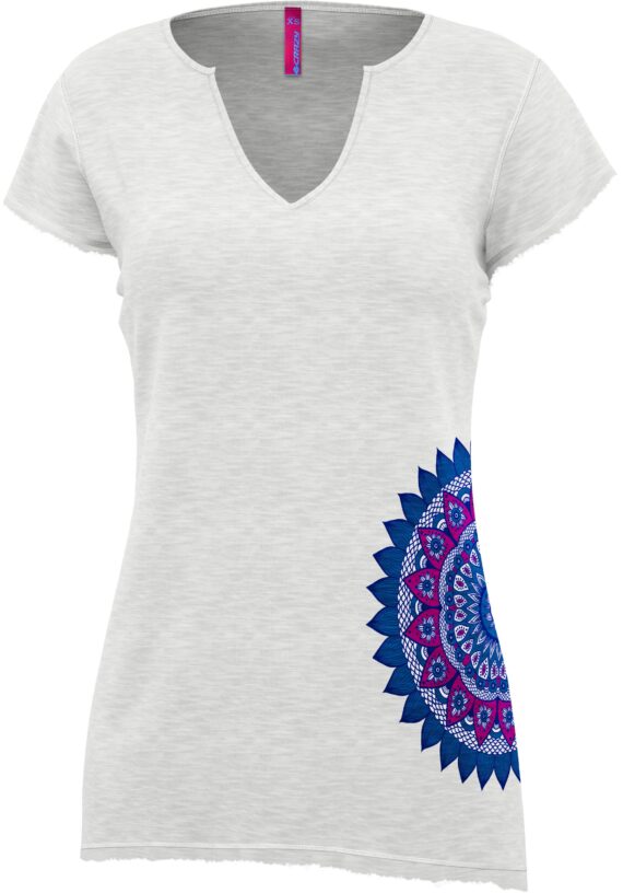 CRAZY IDEA - T-SHIRT DONNA MANDALA  V2/WHITE 096093D