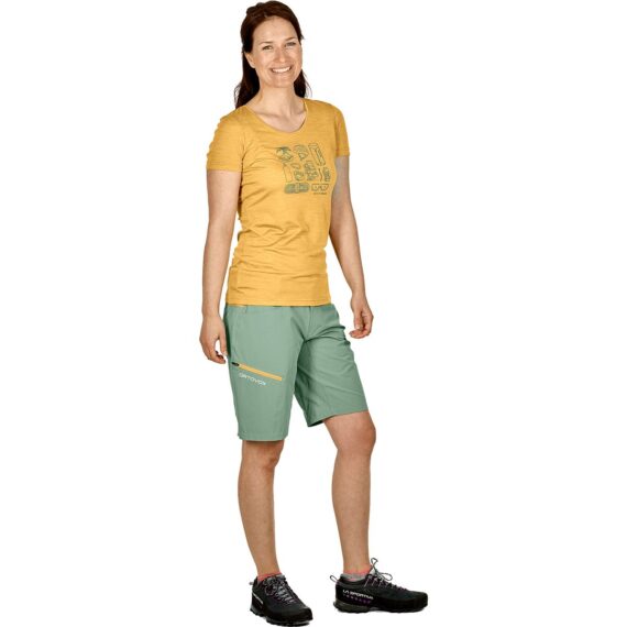 SHORT DONNA PELMO ORTOVOX GREEN ISAR 62354 - immagine 2