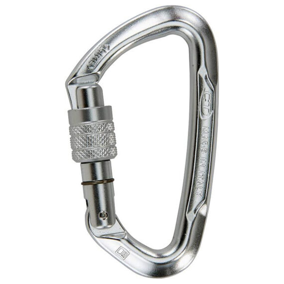 CT- CLIMBING TECHNOLOGY - ALUDESIGN - MOSCHETTONE LIME CON GHIERA LUCIDO 2C45800.XSB