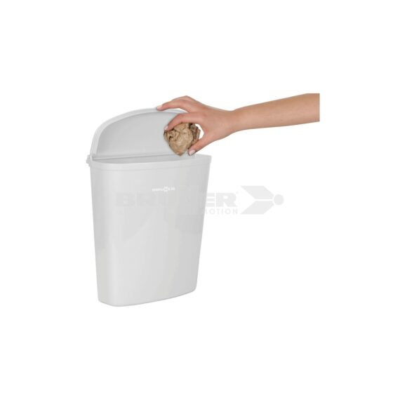 BRUNNER - PATTUMIERA PILLAR XL DA PARETE BIANCA 7427025N.C00 - immagine 2