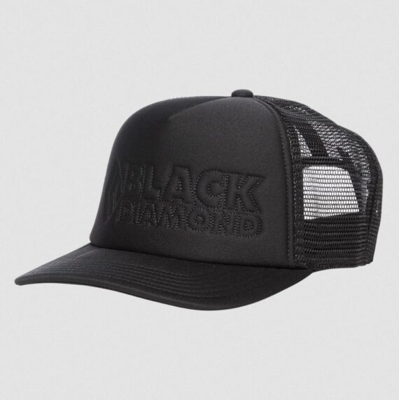 BLACK DIAMOND - CAPPELLO FLAT BILL TRUCKER HAT  BLACK-BLACK APAQ3P