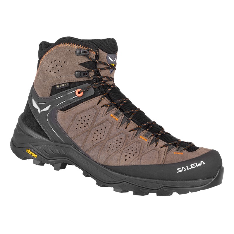 SALEWA - SCARPONI ALP TRAINER 2 MID GTX 7512 WALLNUT/FLUO ORANGE 61382
