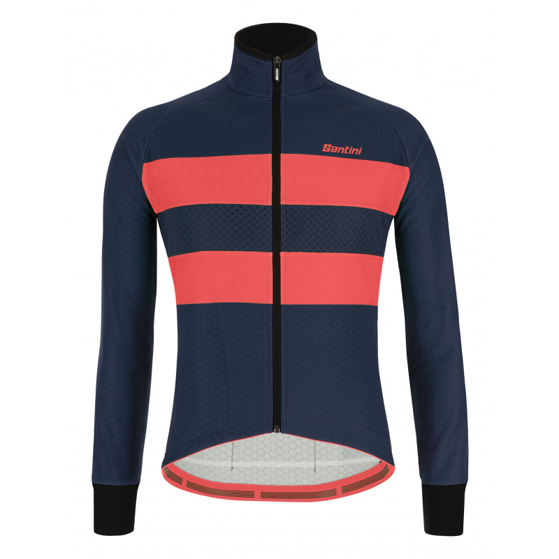 SANTINI - GIACCA BICI COLORE BENGAL BLU NAUTICA 2W50775COLORB - immagine 3