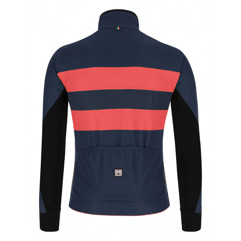 SANTINI - GIACCA BICI COLORE BENGAL BLU NAUTICA 2W50775COLORB - immagine 2
