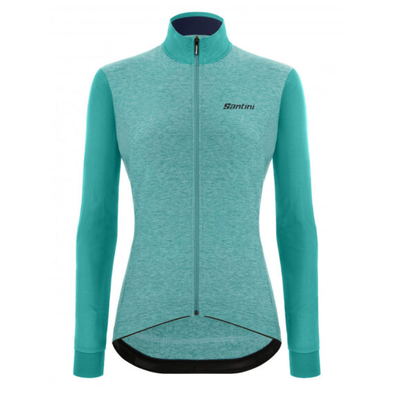 SANTINI - MAGLIA DONNA BICI COLORE PURO  TEAL 2W216175RCOLORPU