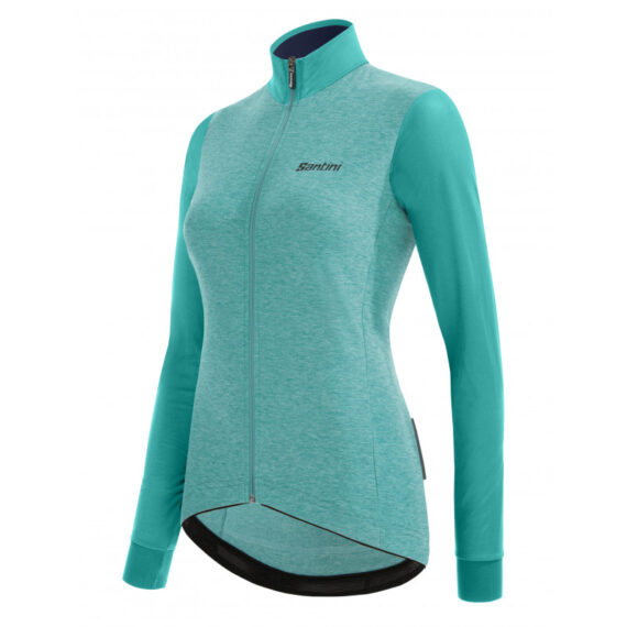 SANTINI - MAGLIA DONNA BICI COLORE PURO  TEAL 2W216175RCOLORPU - immagine 3