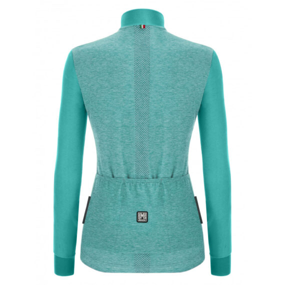 SANTINI - MAGLIA DONNA BICI COLORE PURO  TEAL 2W216175RCOLORPU - immagine 2