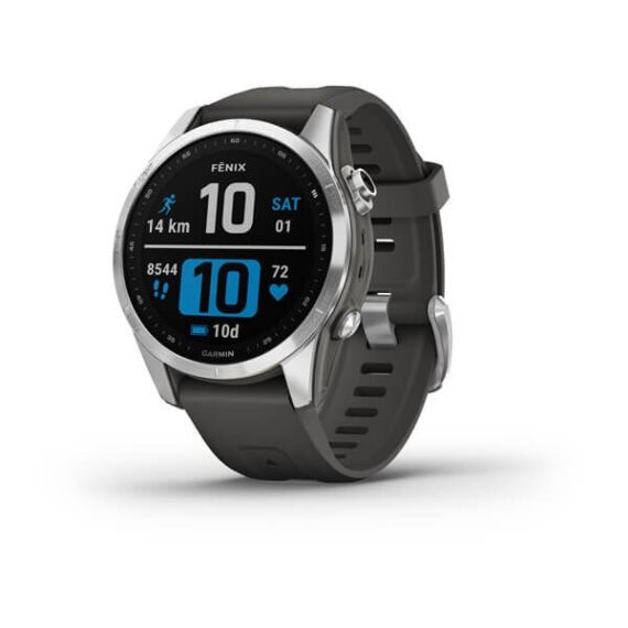 GARMIN - OROLOGIO GPS FENIX 7S STEEL SILVER/GRAPHITE/GRAPHITE 02539-01 - immagine 4