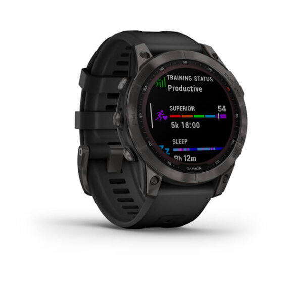 GARMIN - OROLOGIO GPS FENIX 7 SAPPHIRE SOLAR GRAY/BLACK 02540-21