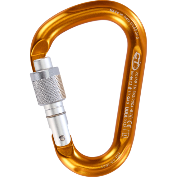 CLIMBING TECHNOLOGY - MOSCHETTONE SNAPPY HMS COLOR  GIALLO 2C45900.7