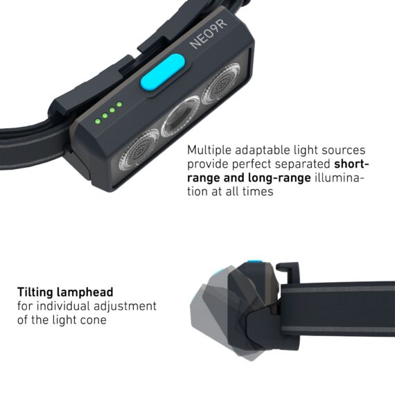 LED LENSER - LAMPADA NEO9R FRONTALE NERA 502324 - immagine 5