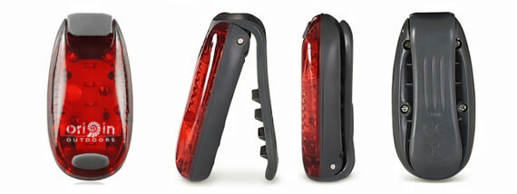 ORIGIN OUTDOORS - 2 LAMPADE ROSSE SEGNALAZIONE CON CLIP  - 040608 - immagine 3