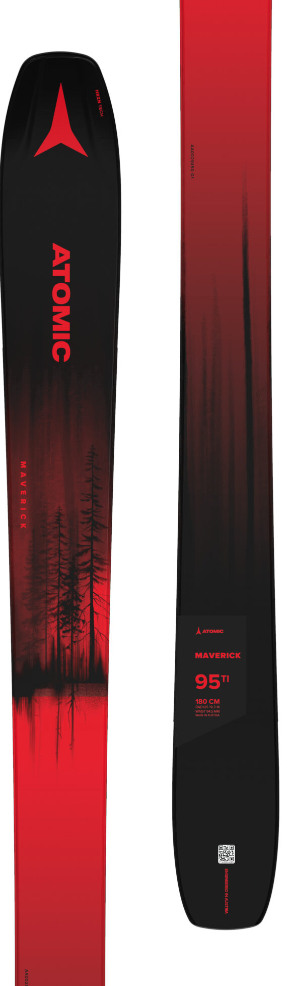 ATOMIC - SCI MAVERICK 95 TI  RED METAL/BLU AA0029450 - immagine 2