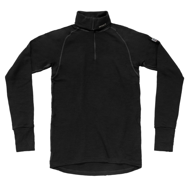 DEVOLD - MAGLIA EXPED MERINO 235 ZIP NECK 950 BLACK GO155240