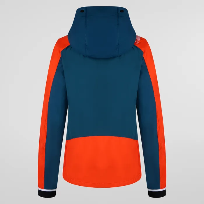 LASPORTIVA - GIACCA DONNA AEQUILIBRIUM SOFTSHELL STORM BLUE/CHERRY TOMATO E81 - immagine 2