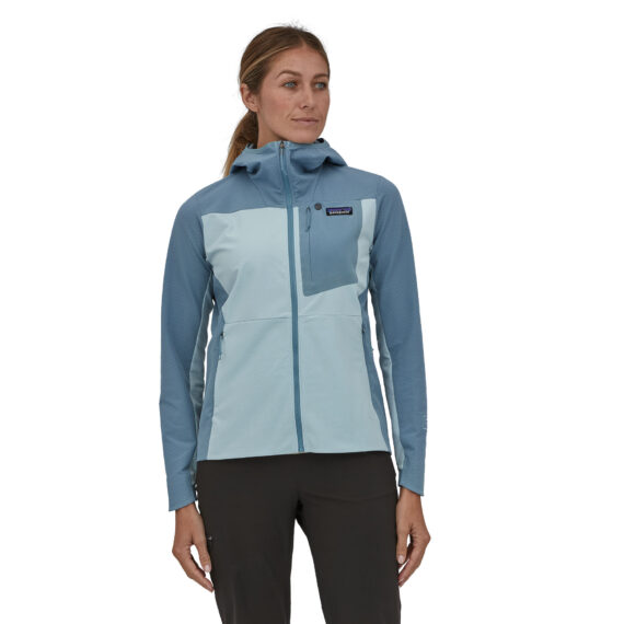 PATAGONIA - GIACCA DONNA R1 CrossStrata HOODY STME STORM BLUE 85450 - immagine 3