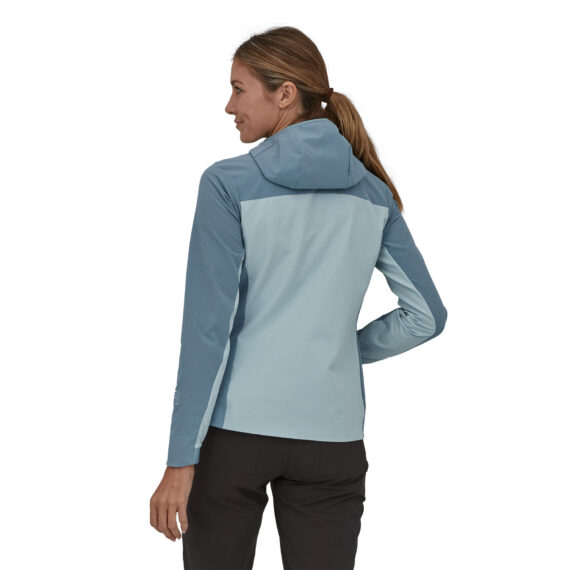 PATAGONIA - GIACCA DONNA R1 CrossStrata HOODY STME STORM BLUE 85450 - immagine 2