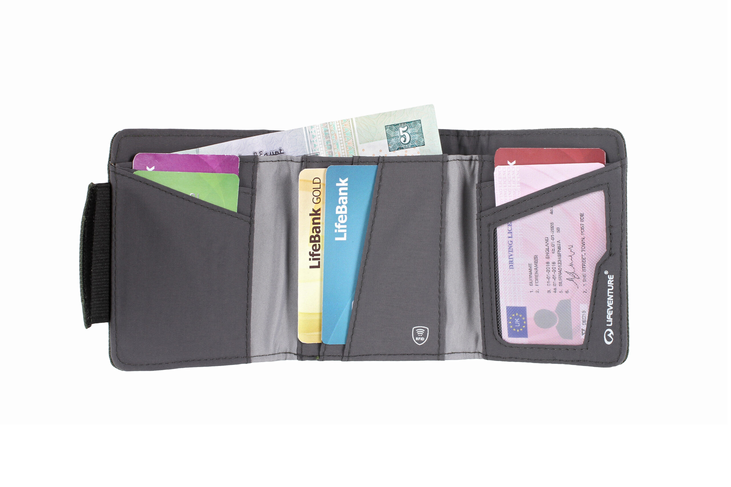 LIFEVENTURE - PORTAFOGLIO RIFT WALLET GREY 142113 - immagine 4