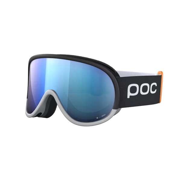 POC - MASCHERA SCI RETINA MID RACE URANIUM BLACK/ARG SILV/PART BLU 40876