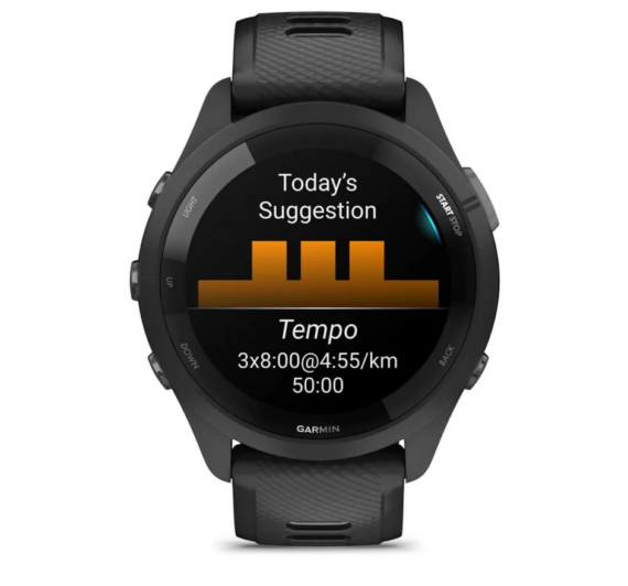 GARMIN - OROLOGIO GPS FORERUNNER 265 BLACK BLACK 02810-10 - immagine 5
