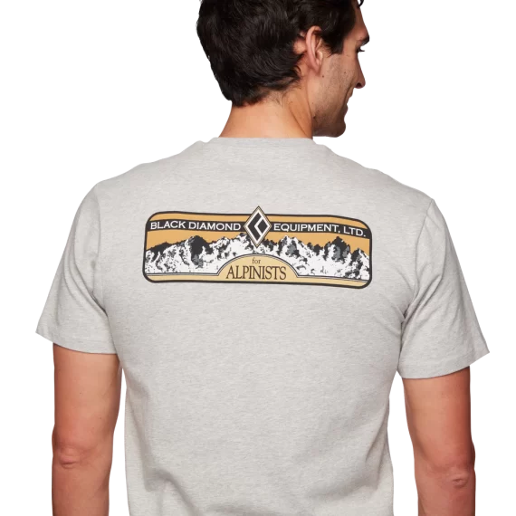 BLACK DIAMOND - T-SHIRT HERITAGE EQUIPMENT  NICKEL HEATHER 730231 - immagine 3