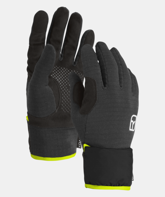 ORTOVOX - GUANTI FLEECE GRID COVER GLOVE  BLACK RAVEN 56371