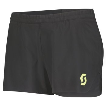 SCOTT - SHORT DONNA RC RUN SPLIT  BLACK/YELLOW 403199