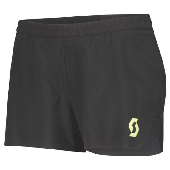 SCOTT - SHORT DONNA RC RUN SPLIT  BLACK/YELLOW 403199