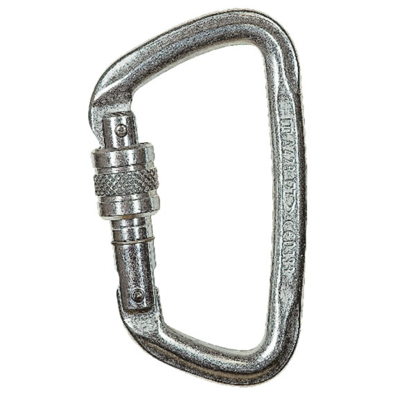 CLIMBING TECHNOLOGY - MOSCHETTONE ACCIAIO ZINCATO C/VITE - 3C52800