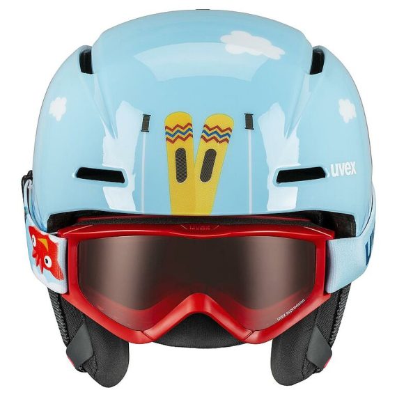 UVEX - SET CASCO+MASCHERA JR VITI  LIGHT BLUE BIRDY 56S317 - immagine 3