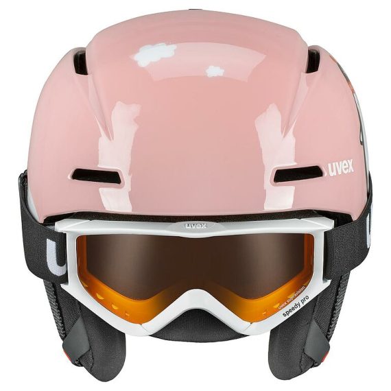 UVEX - SET CASCO+MASCHERA JR VITI  PINK PENGUIN 56S317 - immagine 2