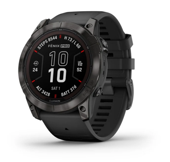 GARMIN - OROLOGIO GPS FENIX 7X PRO SAPPHIRE SOLAR CARBON GREY BLACK 02778-11