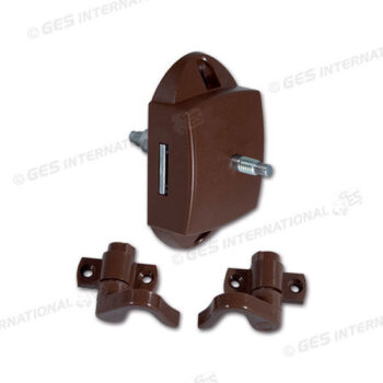 SERRATURA PUSHLOCK C/GANCI MAR COLORE MARRONE - PSH12MC