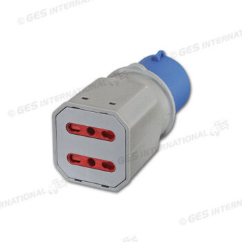 GES - ADATTATORE X 2 PRESE BIPASSO  - PRB02B