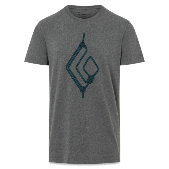 BLACK DIAMOND - T-SHIRT ROPE DIAMOND TEE  CHARCOAL HEATHER AP730058