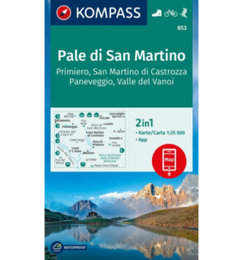 KOMPASS - PALE DI S.MARTINO FIERA DI PRI MERIO 1:25000 - 653
