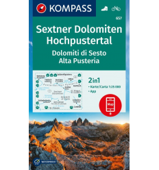 KOMPASS - DOLOMITI DI SESTO/ALTA PUSTERI  - 657