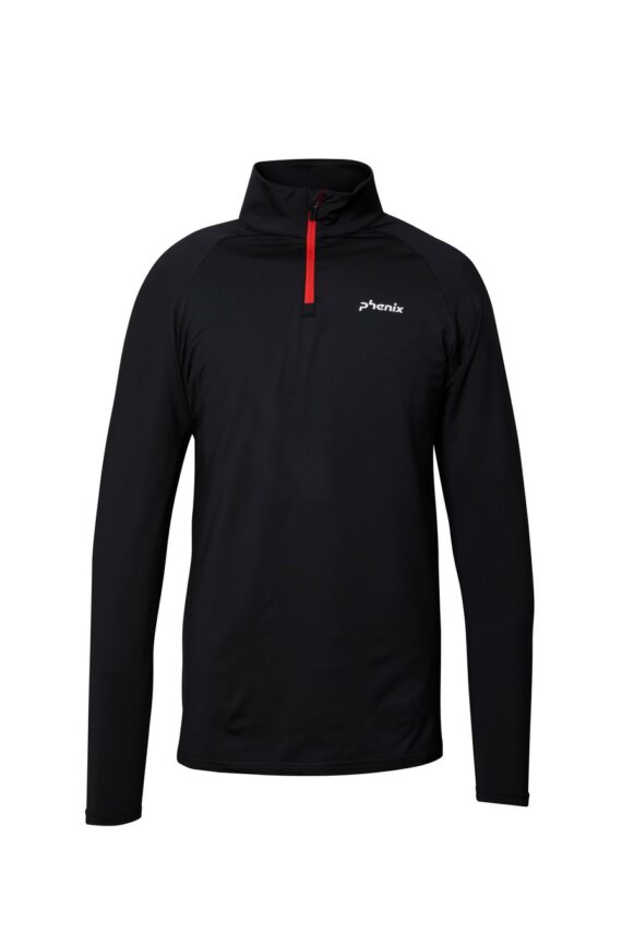PHENIX - MAGLIA THUNDERBOLT 1/2 ZIP  BLACK M23LS12