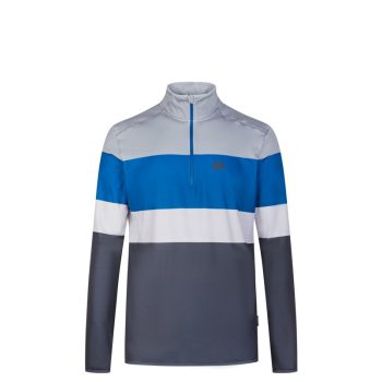 WILD TEE - MAGLIA REDWOOD HALF ZIP  BLU REDWWOD