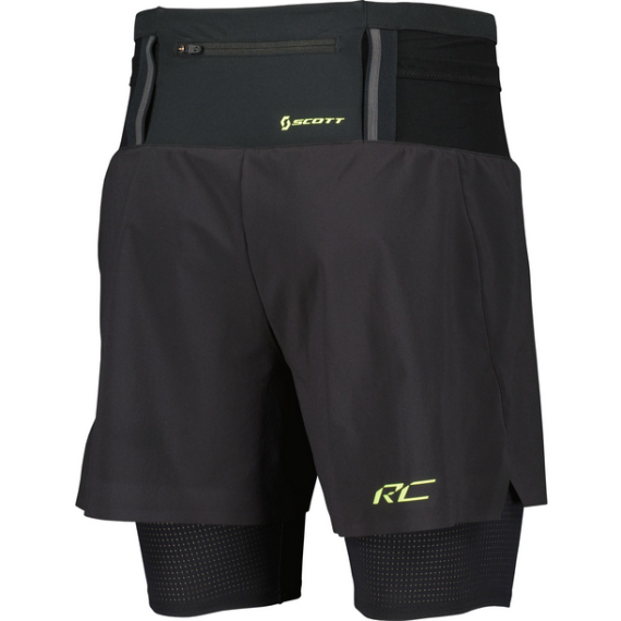 SCOTT - SHORT HYBRID RC RUN  BLACK/YELLOW 414375 - immagine 2