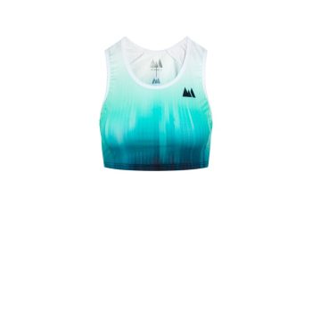 WILDTEE - TOP RACE CROP TEAL W.TOP