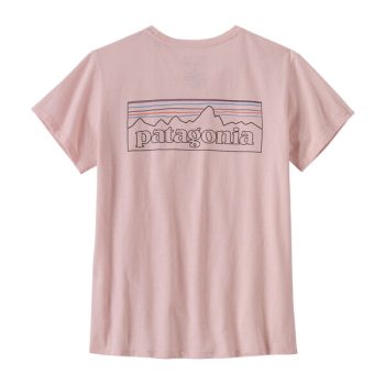 PATAGONIA - T-SHIRT DONNA P-6 LOGO RESPONSIBILI-TEE  POLW P6 OUTLINE WHISKER PINK 37567