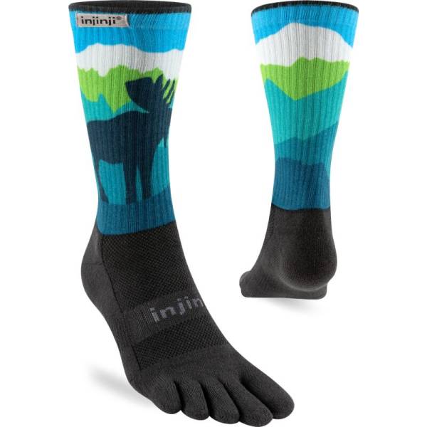 INJINJI - CALZE TRAIL MID CREW ARTIST DESIGNED RIDGELINES 293470