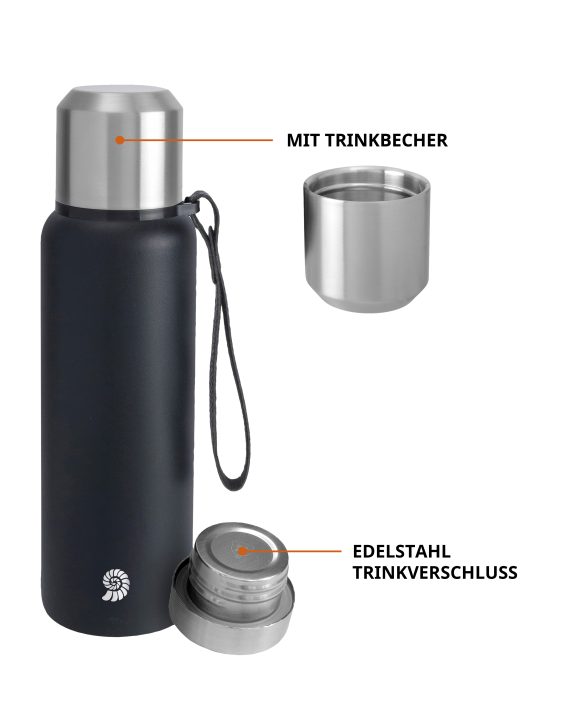 THERMOS - THERMOS PURESTEEL L.1,5  NERO 562078 - immagine 2